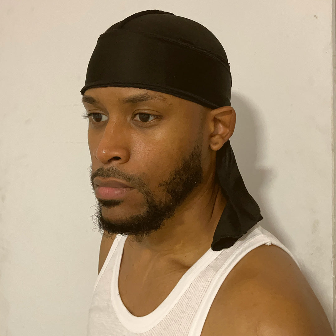 No-Tie Durag™ ATHLETIC (Black)